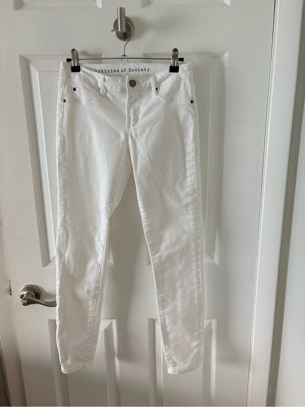 Articles Of Society Crisp White Skinny Jeans